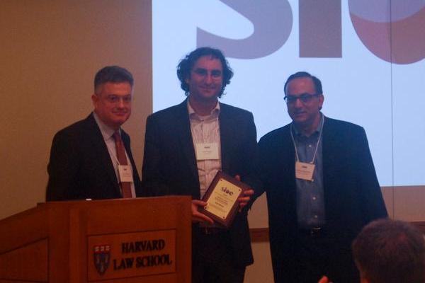 SIOE conference photo: The Coase Award ceremony at SIOE 2015.
